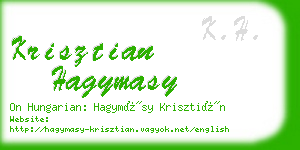 krisztian hagymasy business card